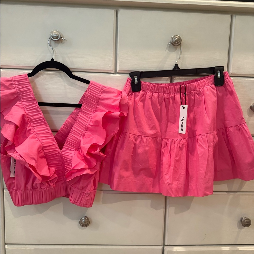 NWT - Day + Moon Pink Set